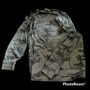 Cold shoulder Sweatshirt tunic